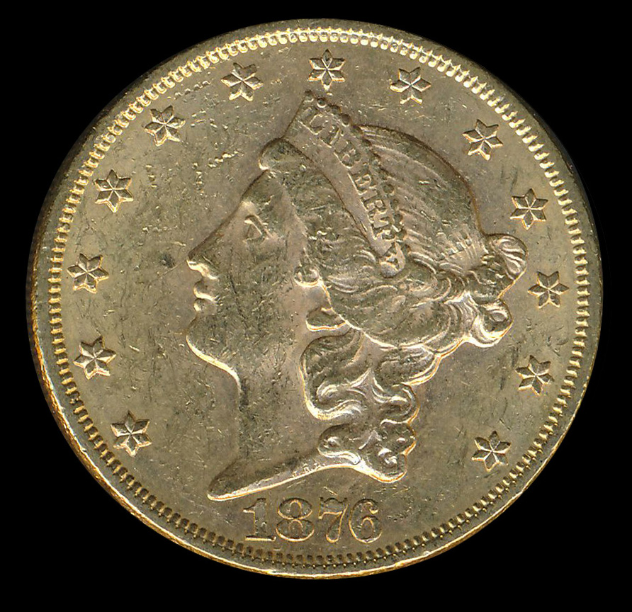 amerika goud 20 usd dollar 1876