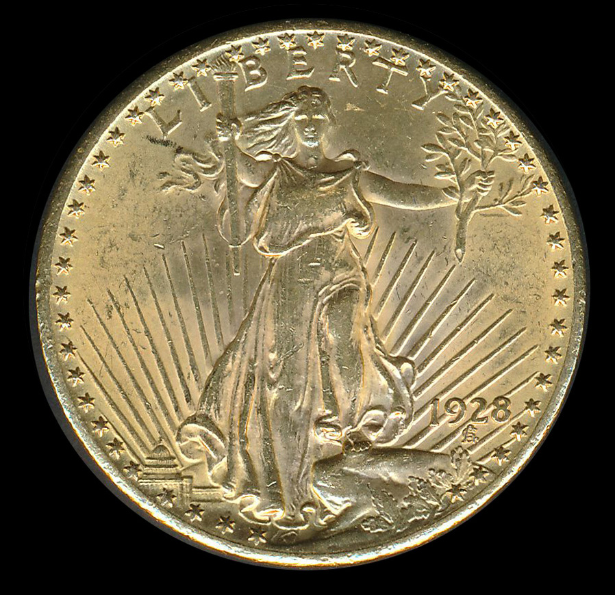 amerika goud 20 usd dollar 1928