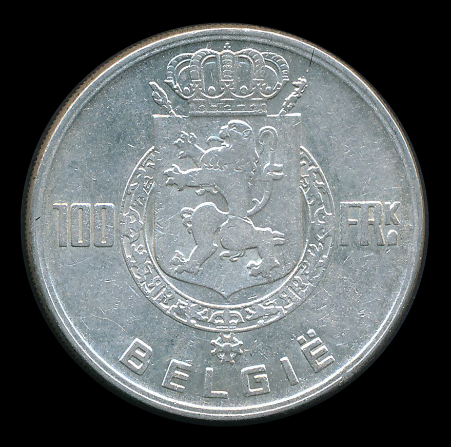 belgie 100 franc zilver belgie