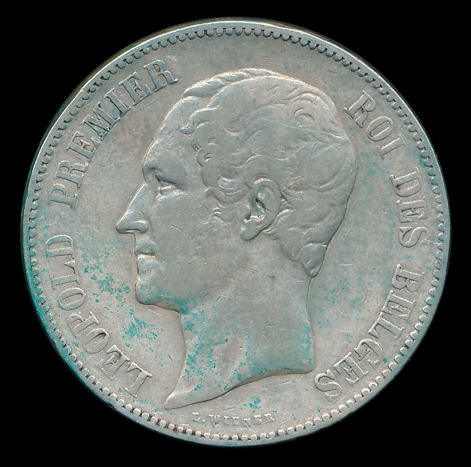 belgie 5 franc zilver leopold premier