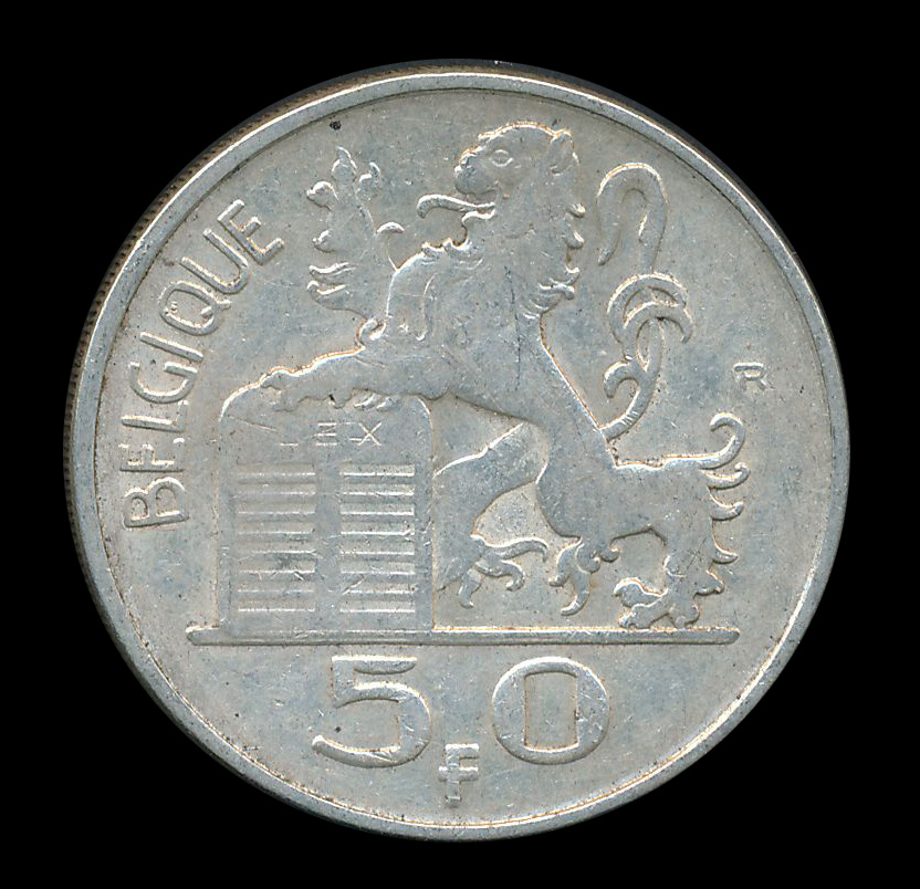 belgie 50 mercurius franc zilver belgique leeuw