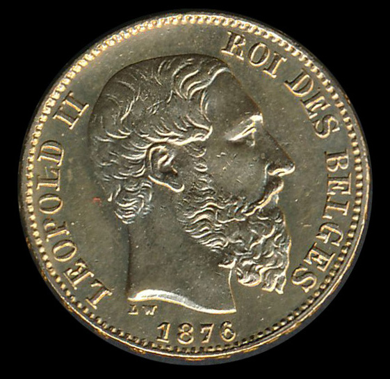 belgie goud 20 franc 1876