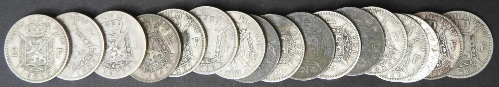 belgie zilver 2 frank