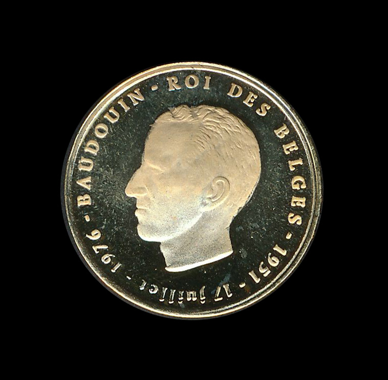 belgie goud b baudouin roi des belges 1976