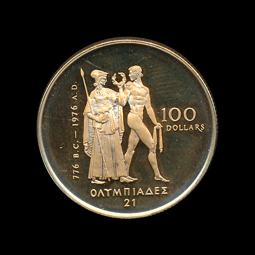 Canada gold 100 cad olympiades 21