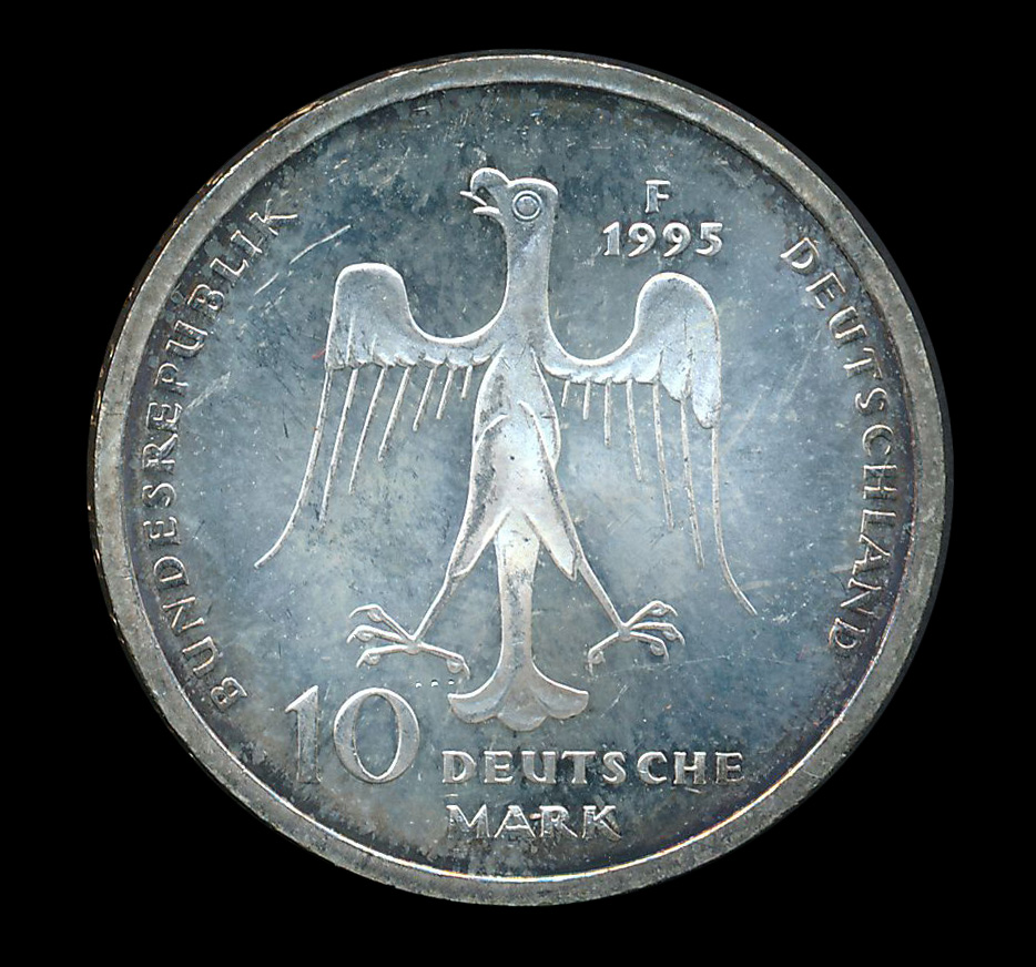 duitsland 10 mark zilver 1995