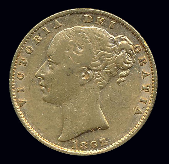 engeland goud front victoria 1862