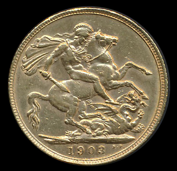 engeland goud pound 1903