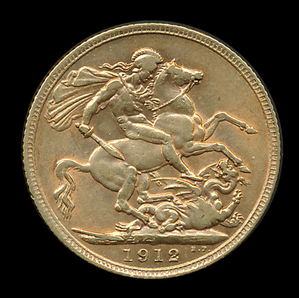 engeland goud pound 1912