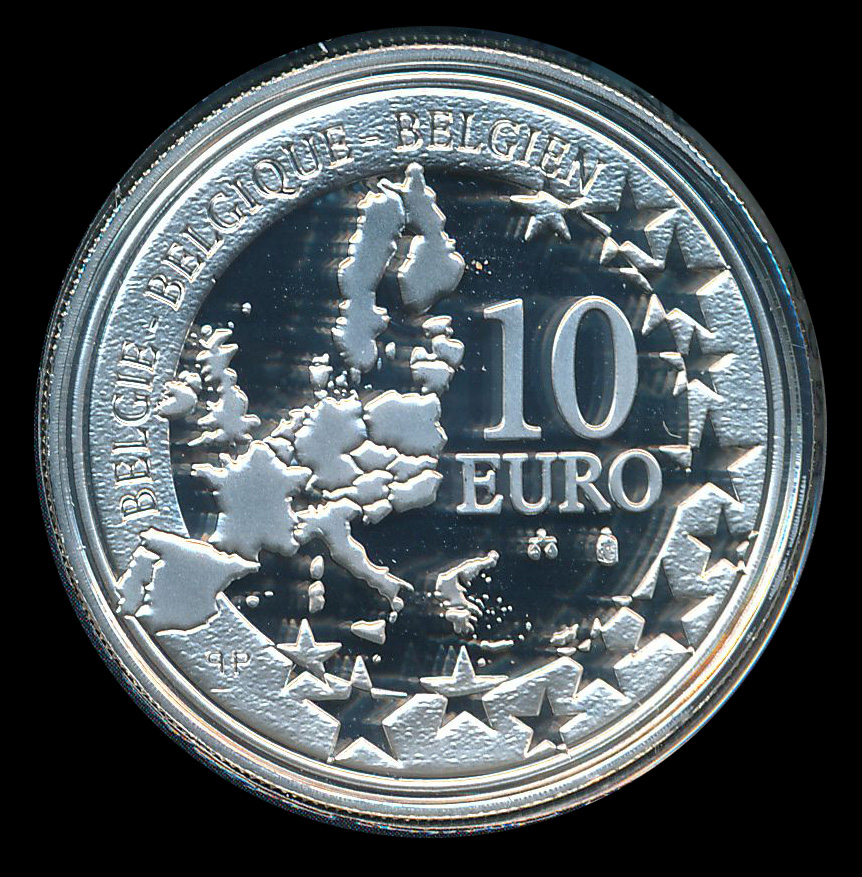 euro ecu 10 zilver belgie