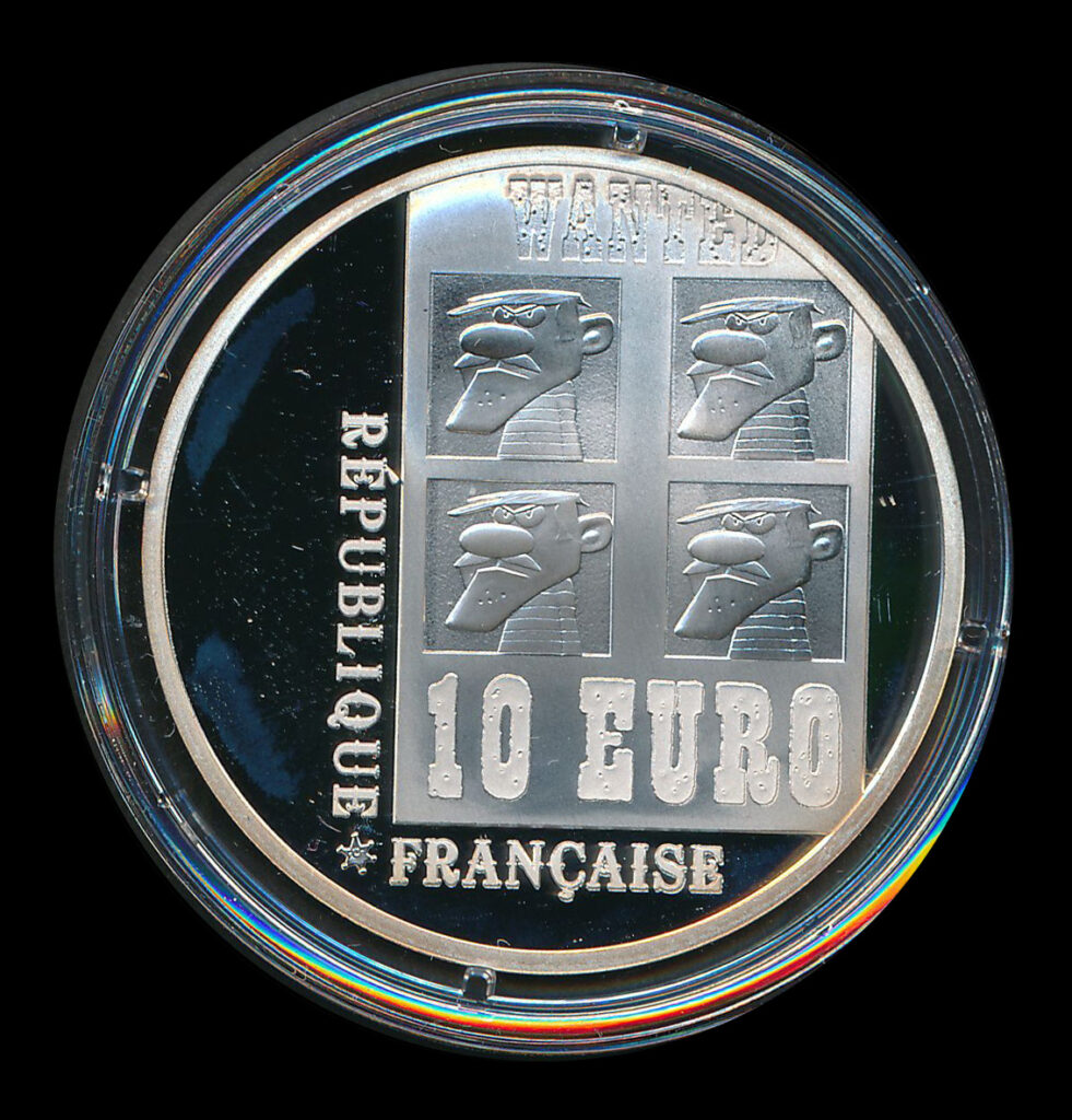 euro ecu 10 zilver république française daltons wanted