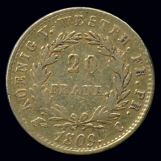 frankrijk goud 20 franc 1809