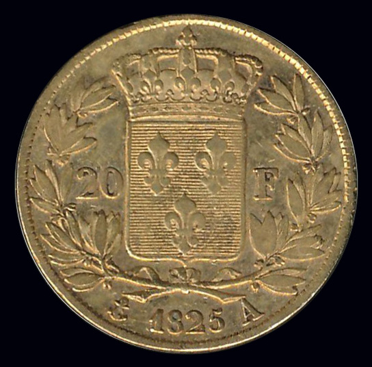 frankrijk goud 20 franc 1825