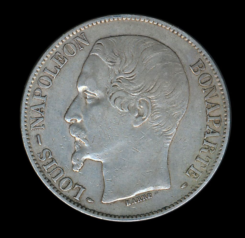 frankrijk zilver franc 5 louis napoleon