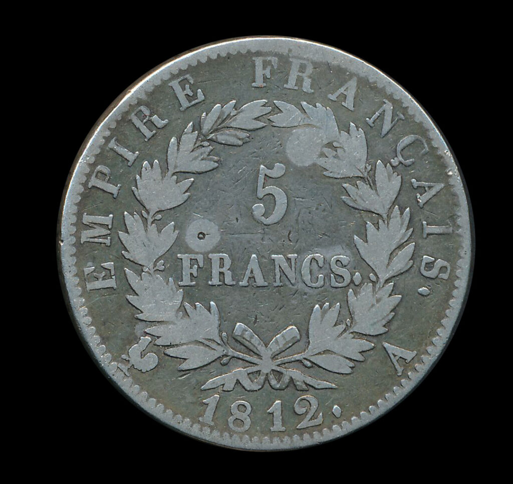 zilver frankrijk 5 franc 1812