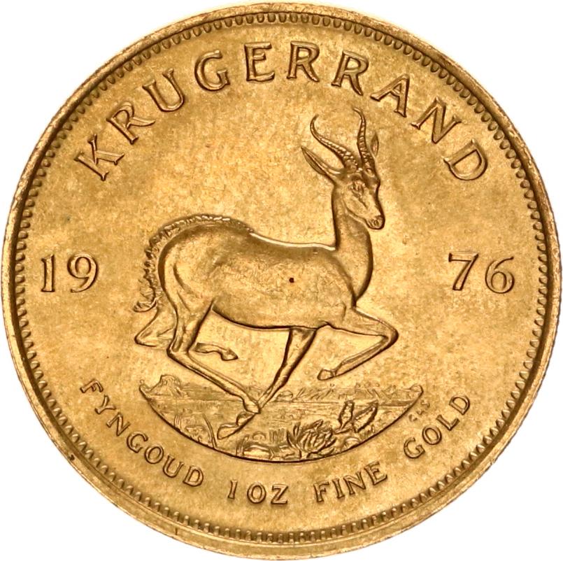 krugerrand 1976 goud fyngoud 1 oz fine gold