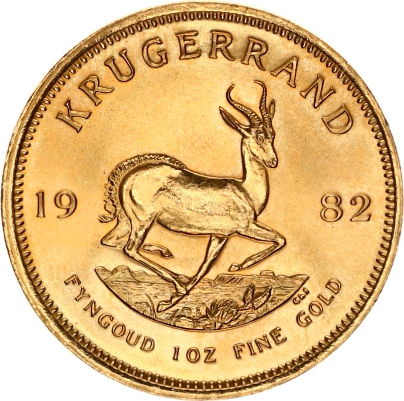 krugerrand 1982 goud fyngoud 1 oz fine gold