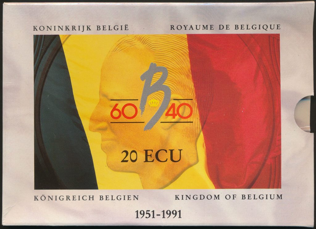 Belgie goud 20 euro ecu recto