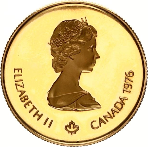 canada 100 dollars goud elisabeth 1976