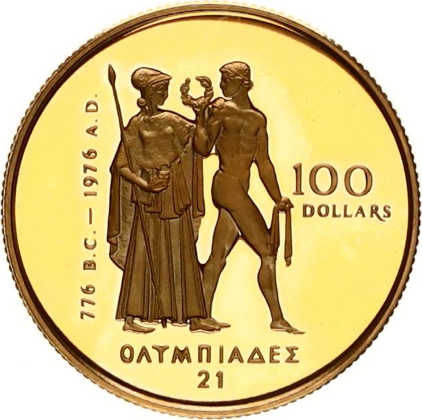 canada 100 dollars goud olympische spelen